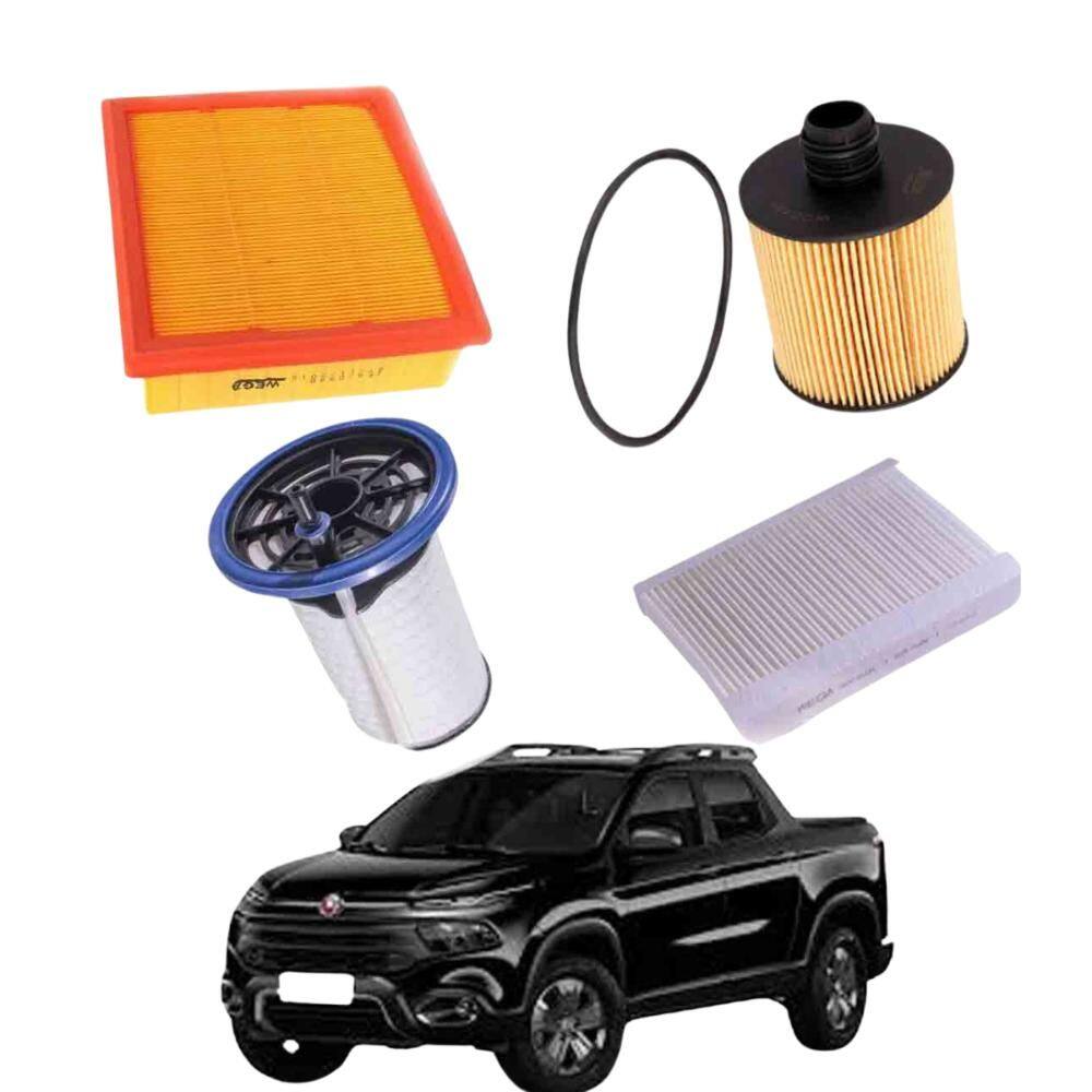 Kit Filtro Troca de Óleo Toro 2.0 2015 A 2021 WKL142 Wega