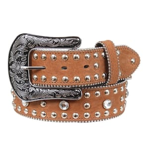 Cinto Country Marrom com Strass Cow Way 35514