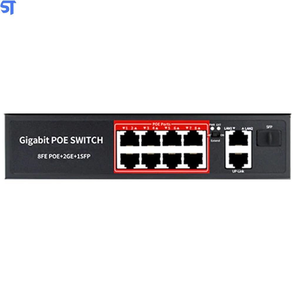Switch Gigabit Com 8 Portas Poe 2 Lan - Poe308G