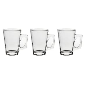 Jogo 3 Canecas De Vidro Casual 185Ml Class Home