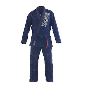 Kimono Jiu-Jitsu Adulto Naja Brave - Azul Marinho