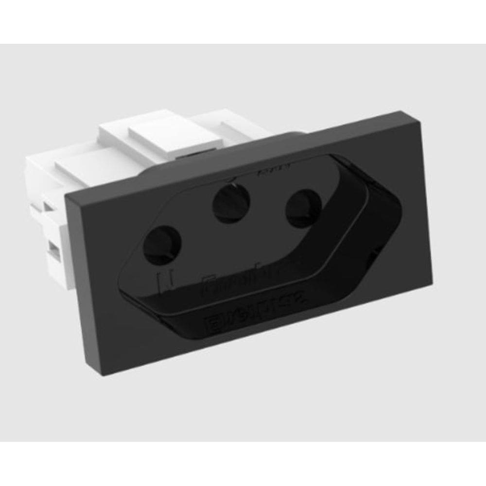 Tomada Enerbras Doha Preto 20A - 5529-EN/P