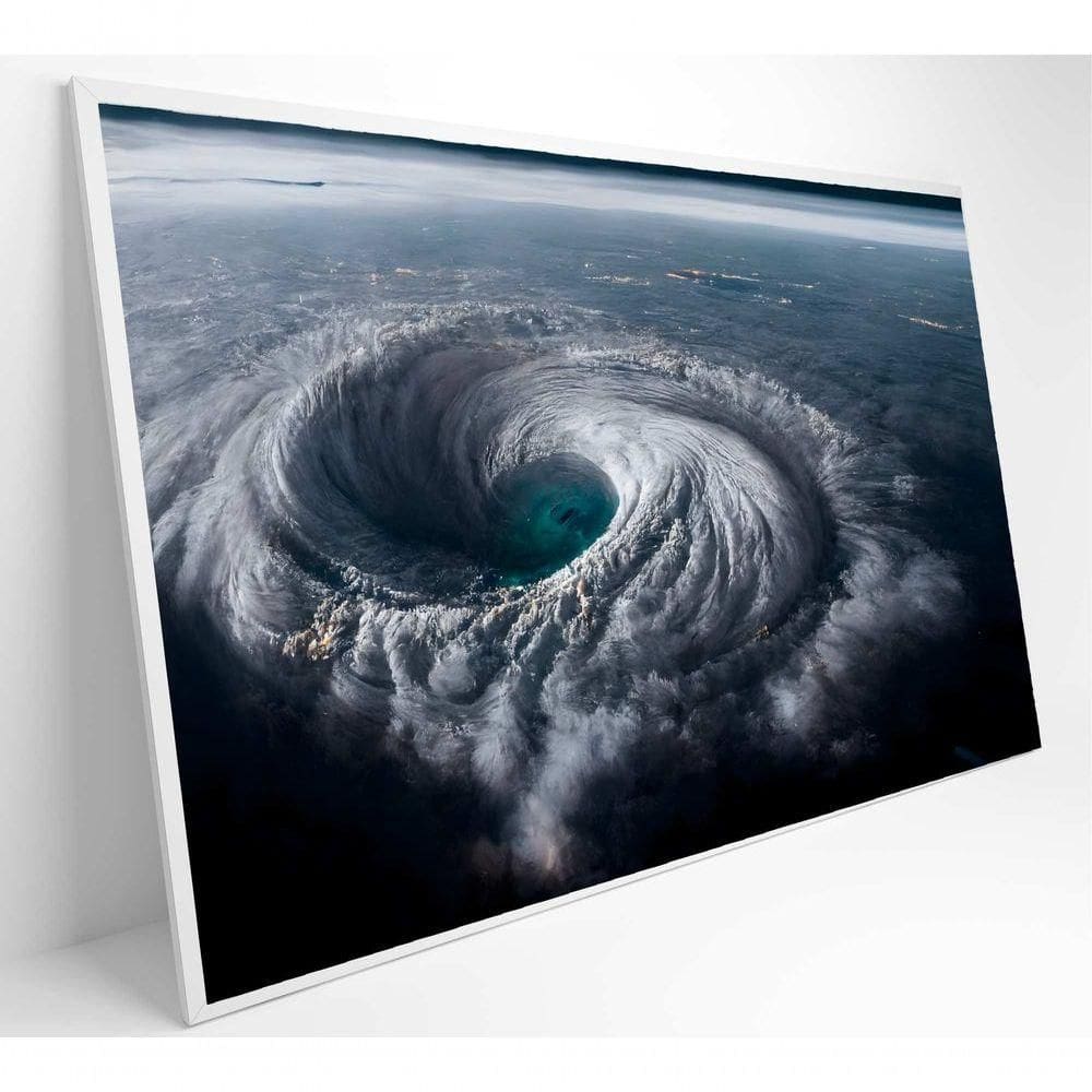 Quadro Natureza Extrema Ciclone Medidas 60x40 Cm Tipo De Impressão Adesivo Fotográfico