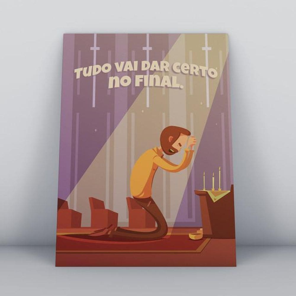 Quadro Religião Cristã 004 - 20x30cm - Quadros TAC