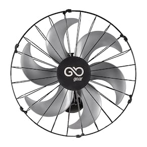 Ventilador Oscilante de Parede 50cm Goar Metal Preto 220V