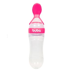 Colher Dosadora em Silicone Rosa Buba para Papinha e Leite Materno