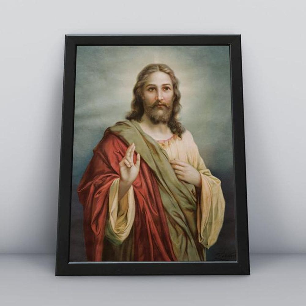 Quadros TAC Religião Cristã 003 - 20x30cm - MDF - Colorido
