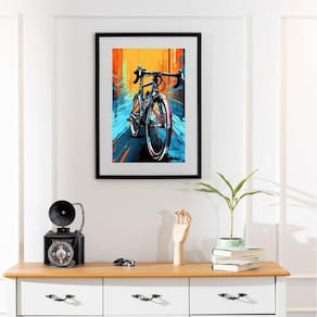 Quadro Bicicleta Abstrata - 60X48Cm