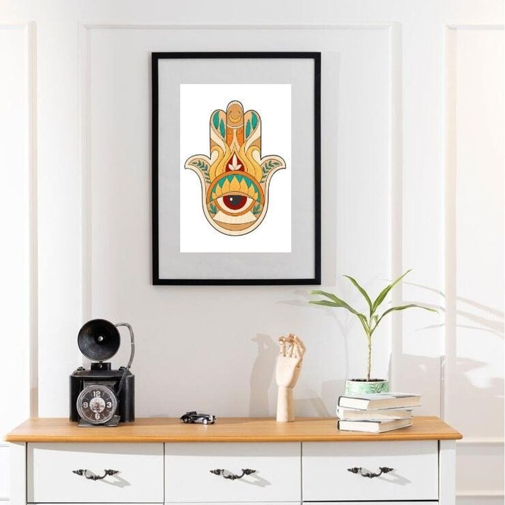 Quadro Mão Indiana - 60X48Cm