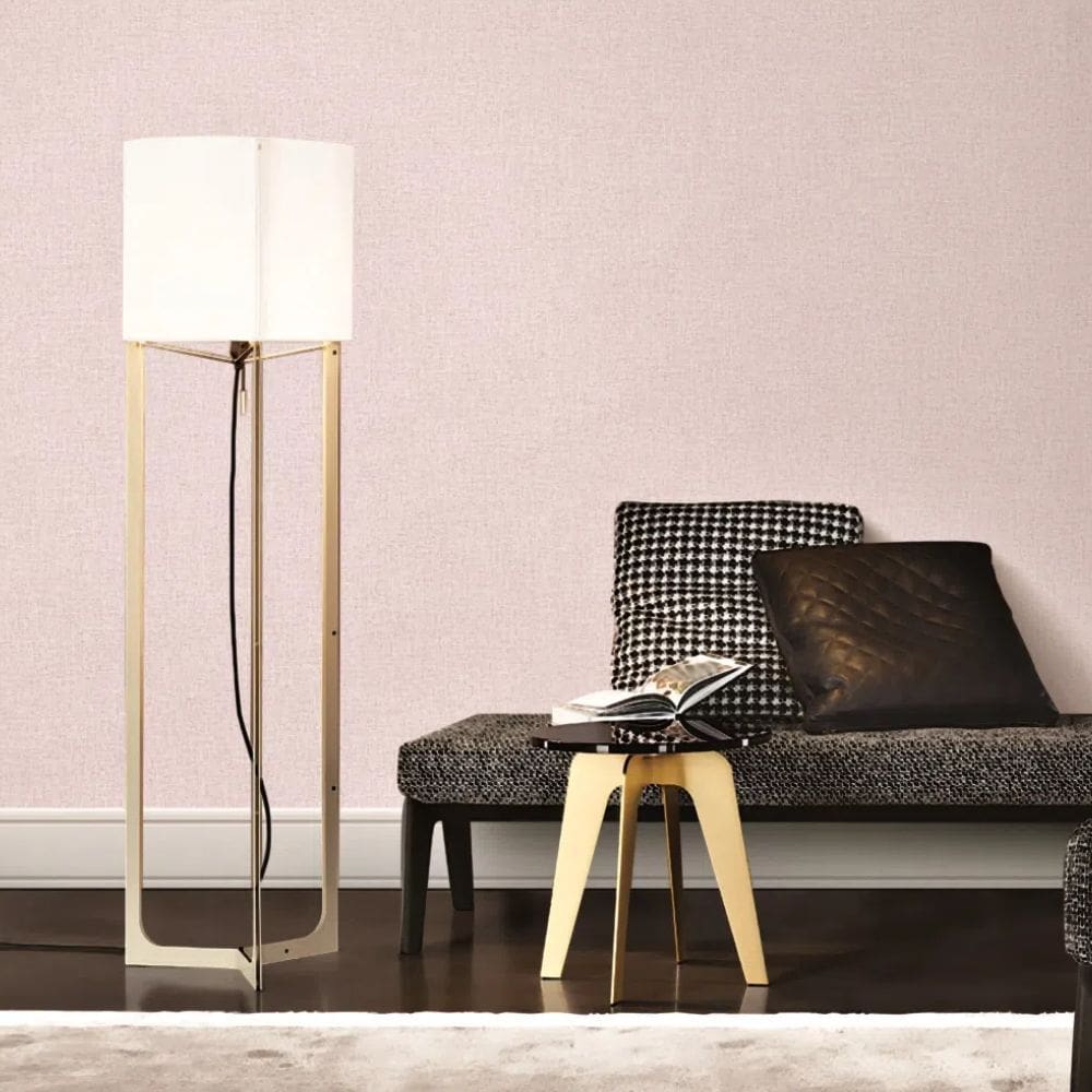 Papel de Parede VIP Aspecto Têxtil Rosa VIP1056