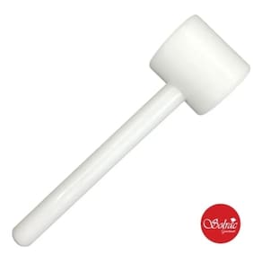Martelo Cozinha 25cm Maciço Polietileno Branco - Solrac