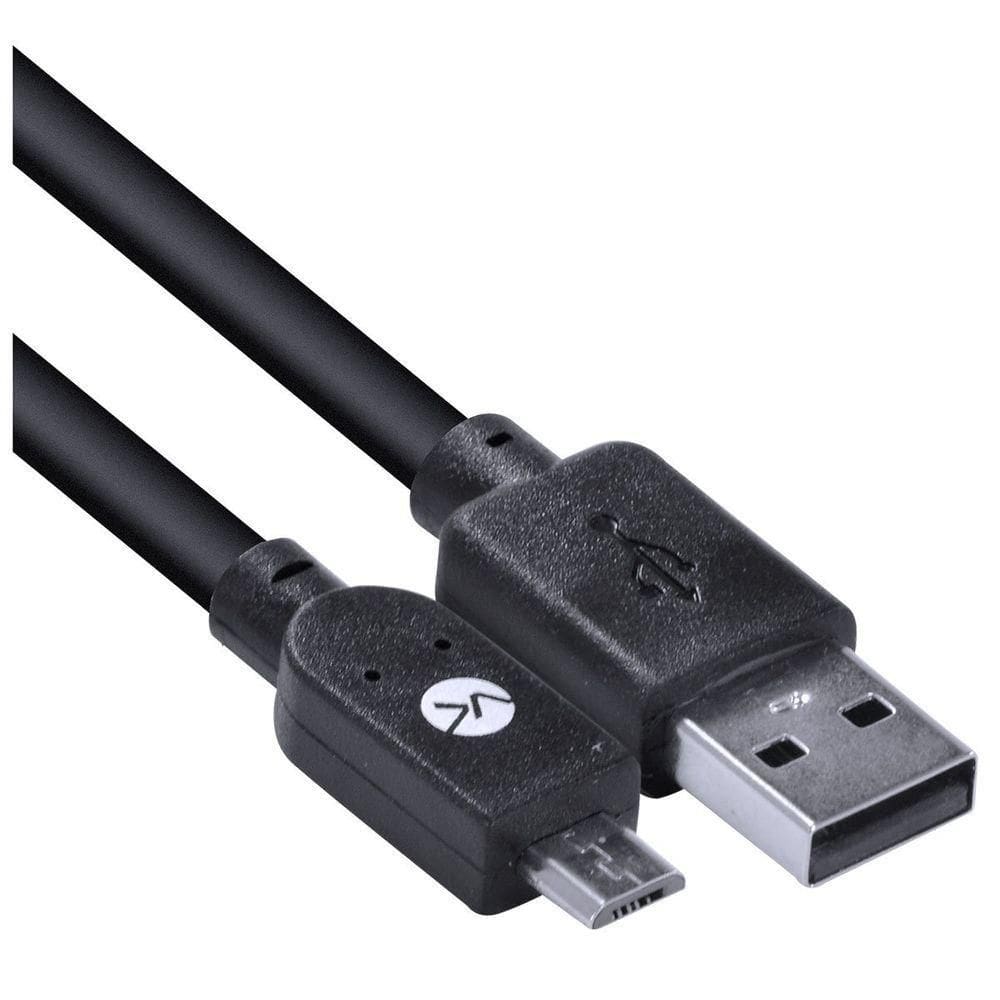 Cabo Usb X Micro Usb B 2.0 5 Pinos 1,8 Metros Preto - Musb-2