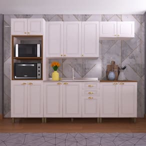 Cozinha Completa Firenze 14 Portas 2 Gavetas 6171.110 Branca - Indekes