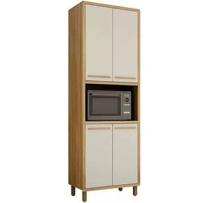 Paneleiro Torino 4 Portas Valdemoveis Cor Cinamomo Off White