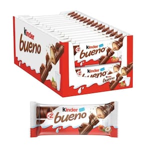 Chocolate, Caixa Com 30 Pacotes De 43G Kinder Bueno