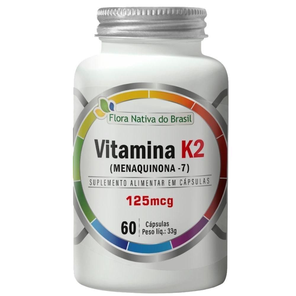 Vitamina K2 Menaquinona-7 60 Cápsulas - Flora Nativa