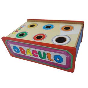Jogo Oráculo Brinquedo de Madeira Com Bolinhas De Gude