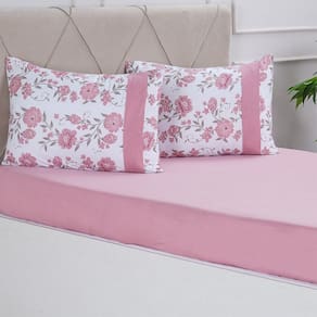 Jogo de Cama Malha 3 Pçs Casal Bella Cama 138x188cm
