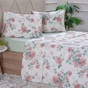 Jogo de Cama Solteiro 3 Peças 150 Fios Extra Macio 100% Algodão