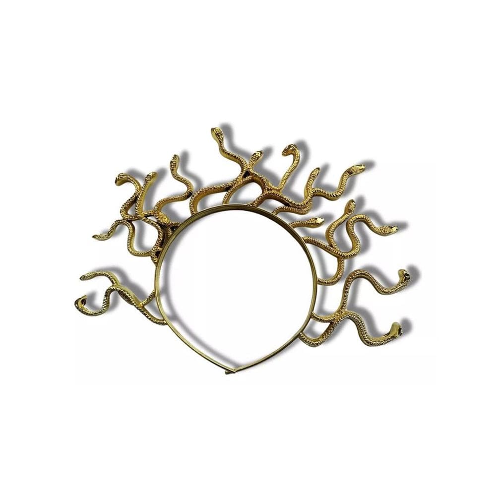 Tiara Medusa Cobras Serpentes Mitologia Grega Festa Fantasia