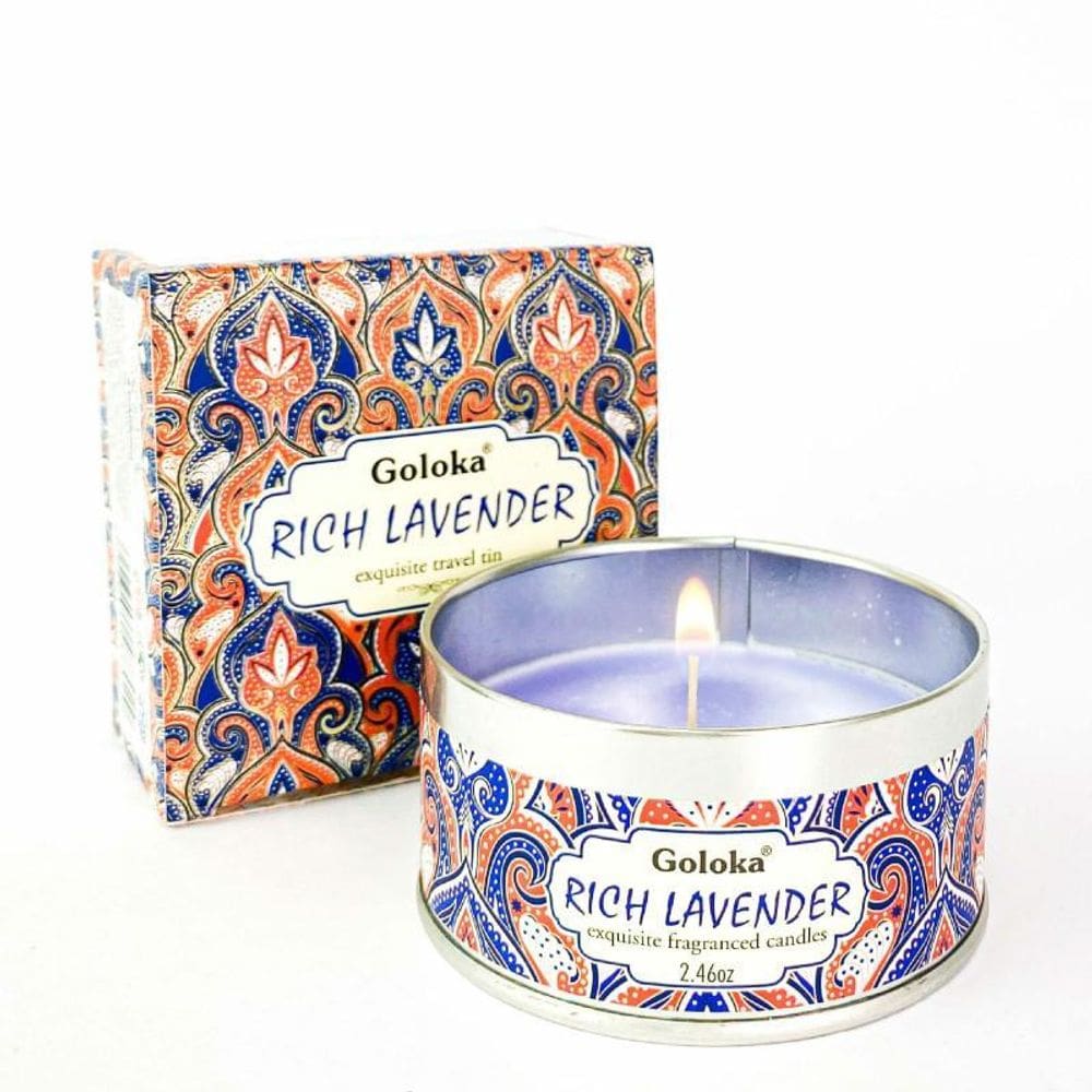 Vela Aromática Lata Indiana Goloka Vegano - Escolha O Aroma