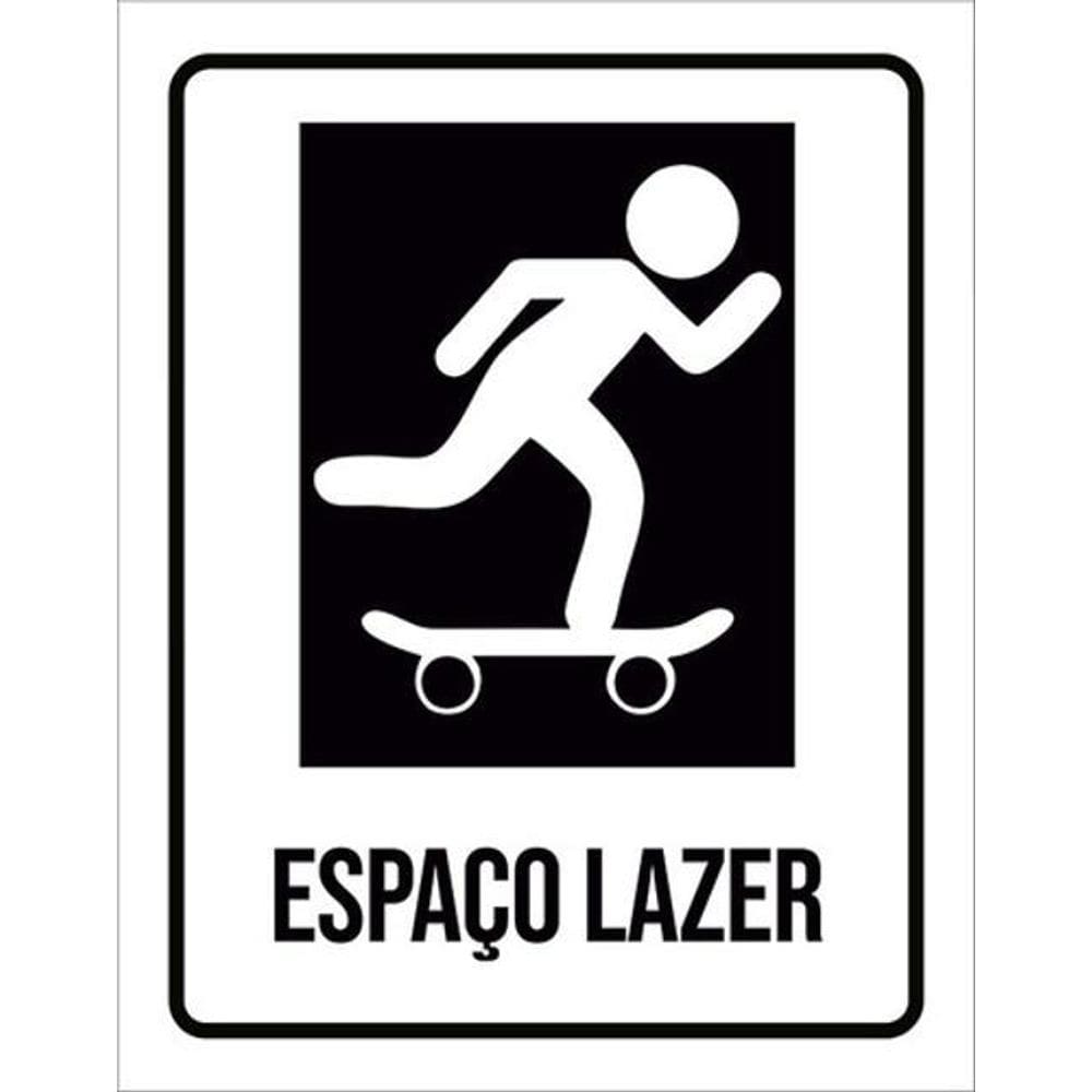 Kit 3 Placas Setor Espaço Lazer Skate 36X46