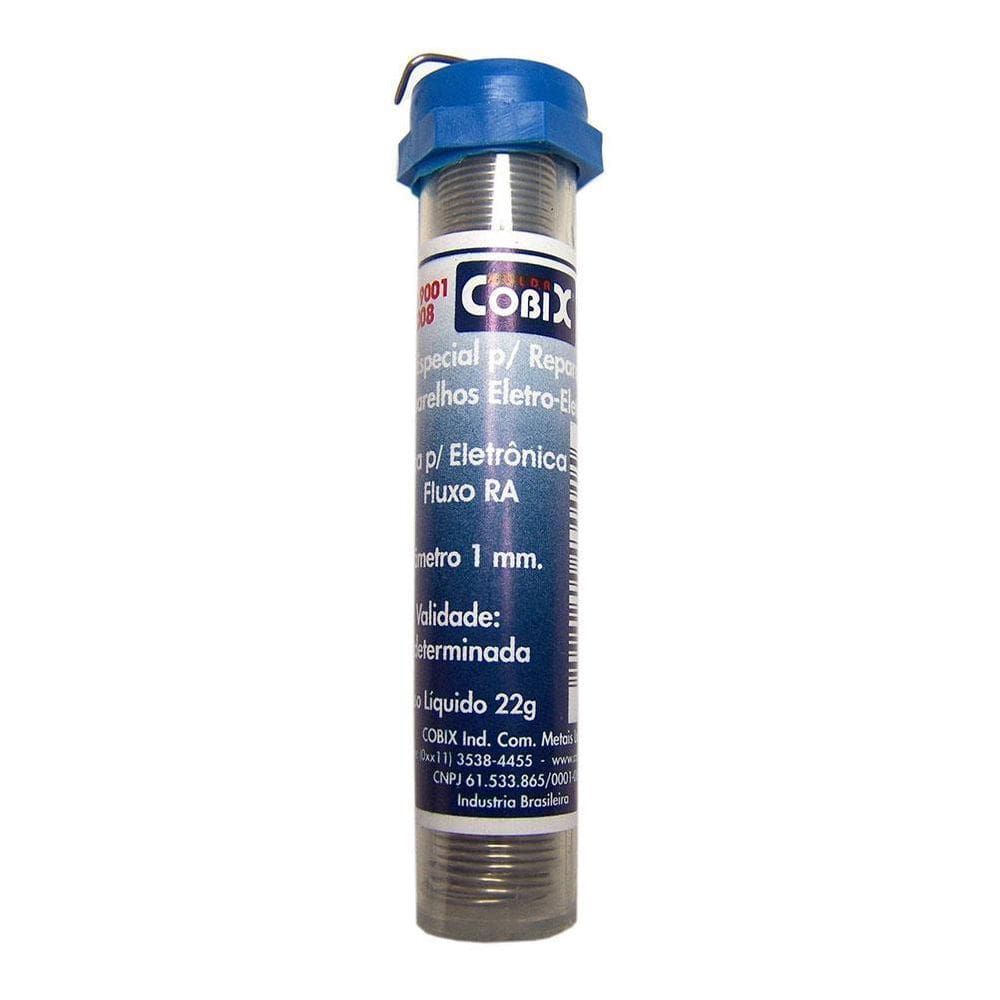 Solda Tubinho Cobix Azul 22 Gramas