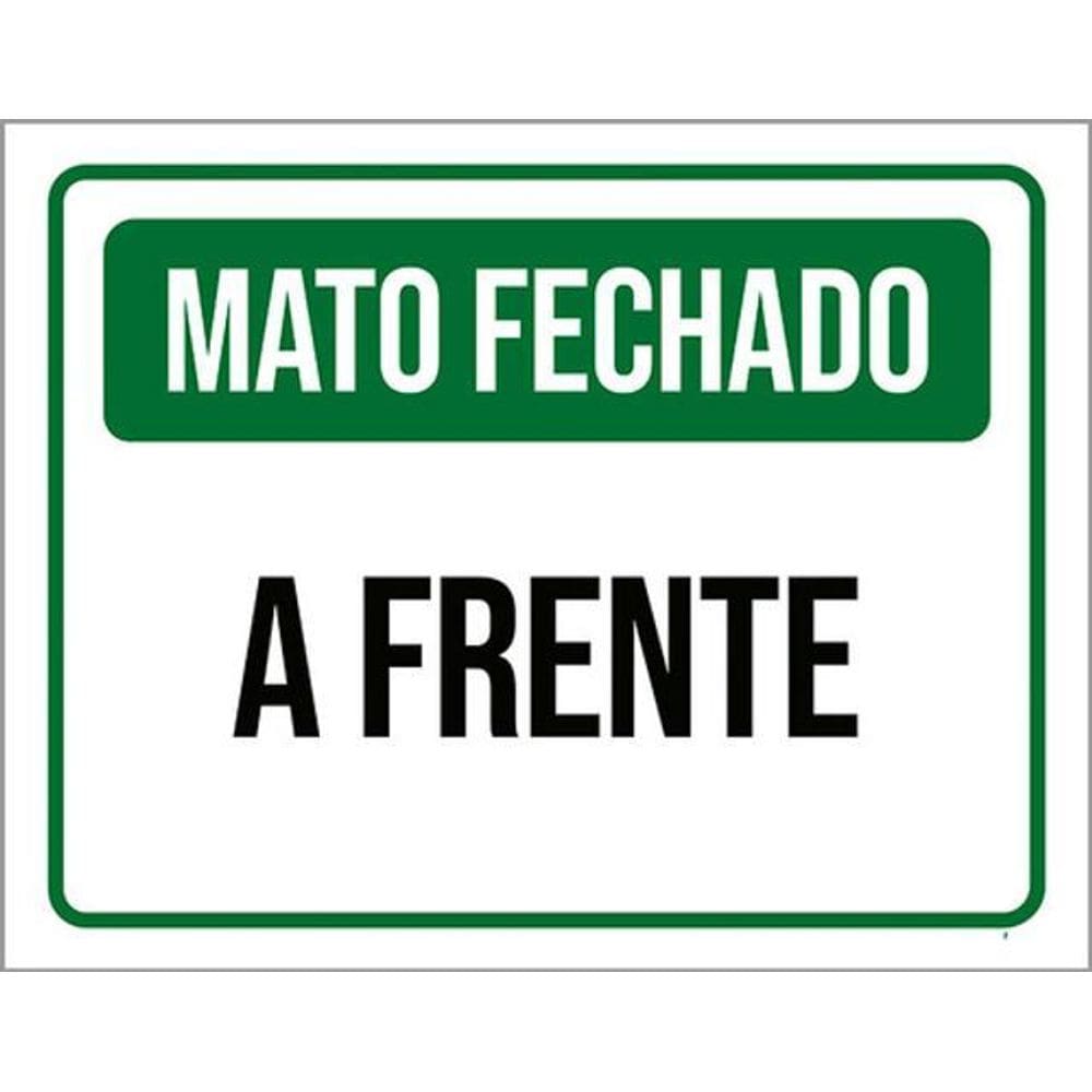 Kit 10 Placas De Mato Fechado A Frente 36X46