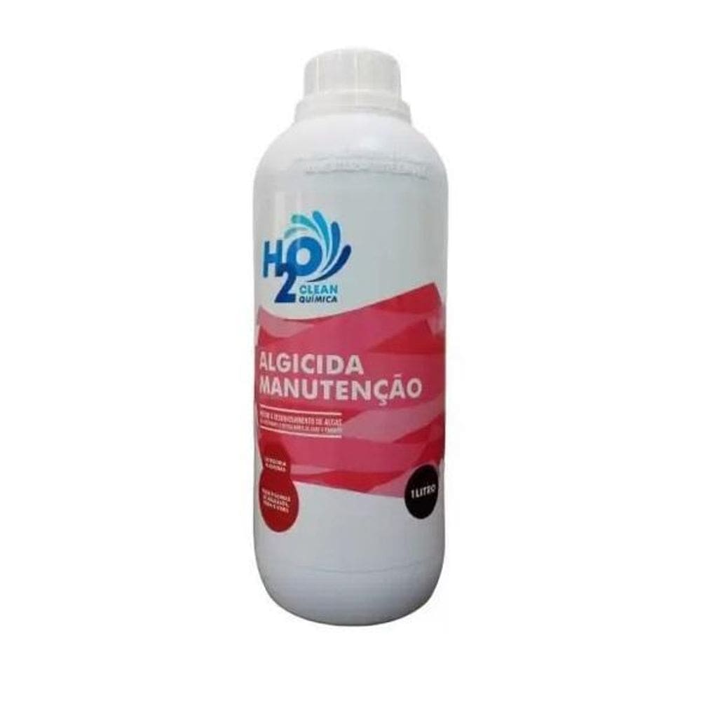 Algicida De Mantenção Piscina 1 Unidade 1L H2O Clean Química