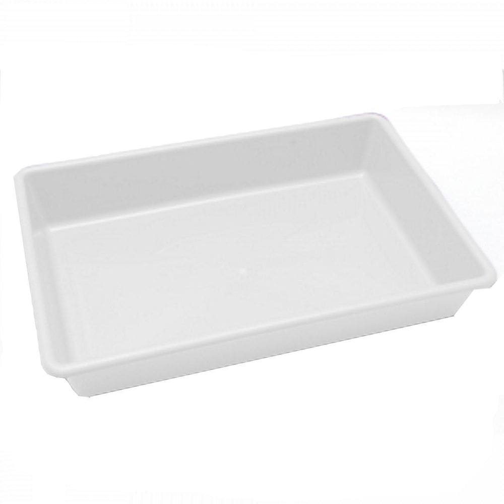 Bandeja Plastica Branca Carrinho Auxiliar 44 X 29,5 X 8Cm