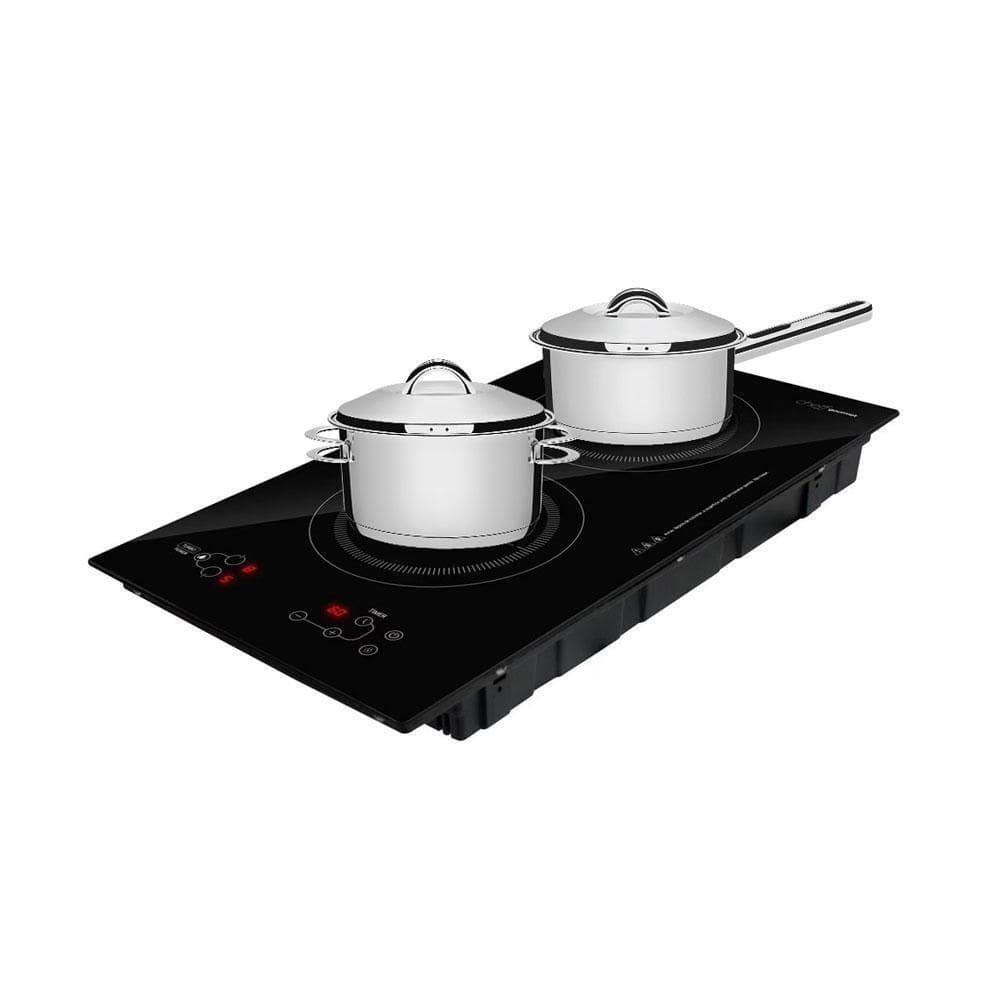 Cooktop Indução Eci02Ep 220V E Panelas Inox Solar 16Cm Eos