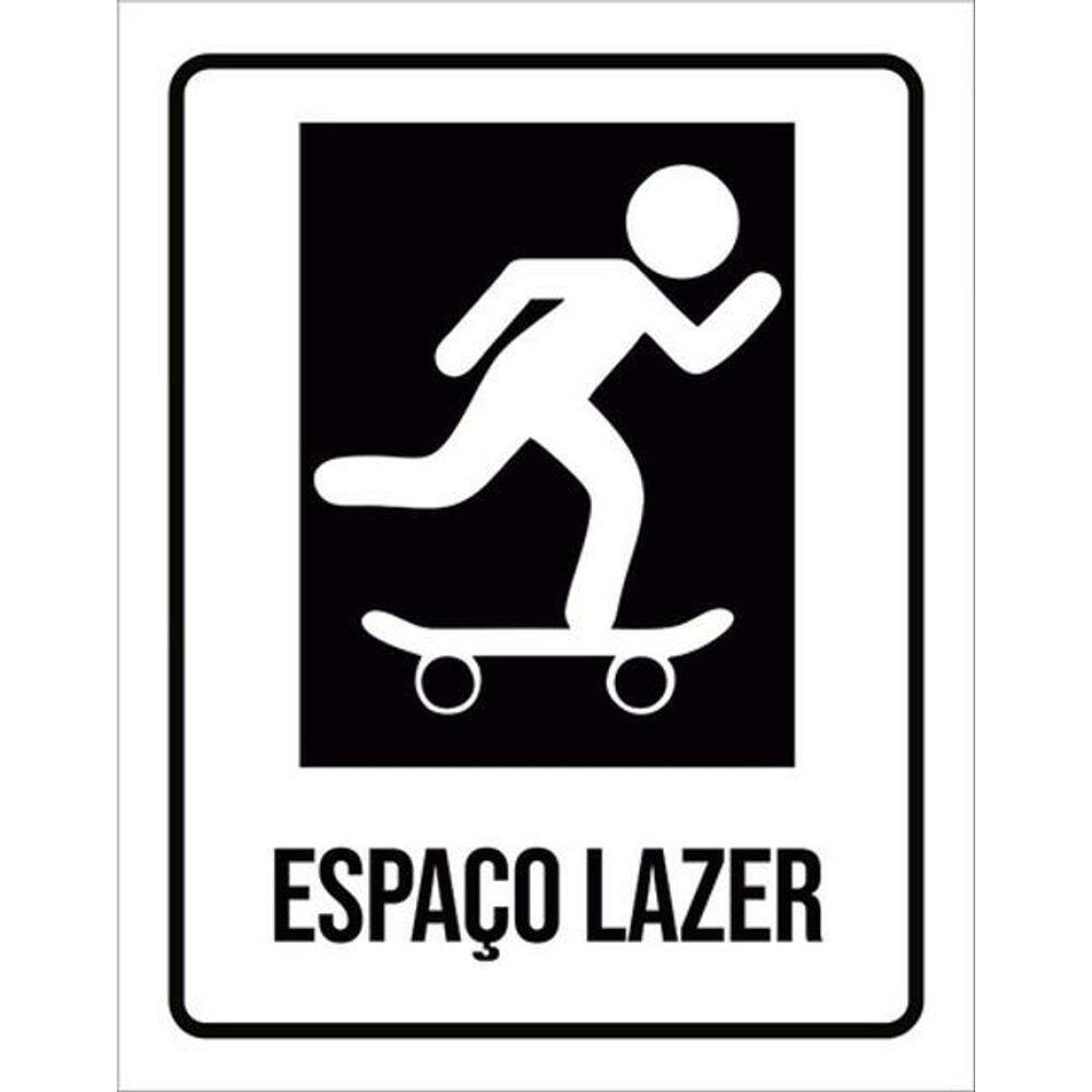 Kit 10 Placas Setor Espaço Lazer Skate 36X46