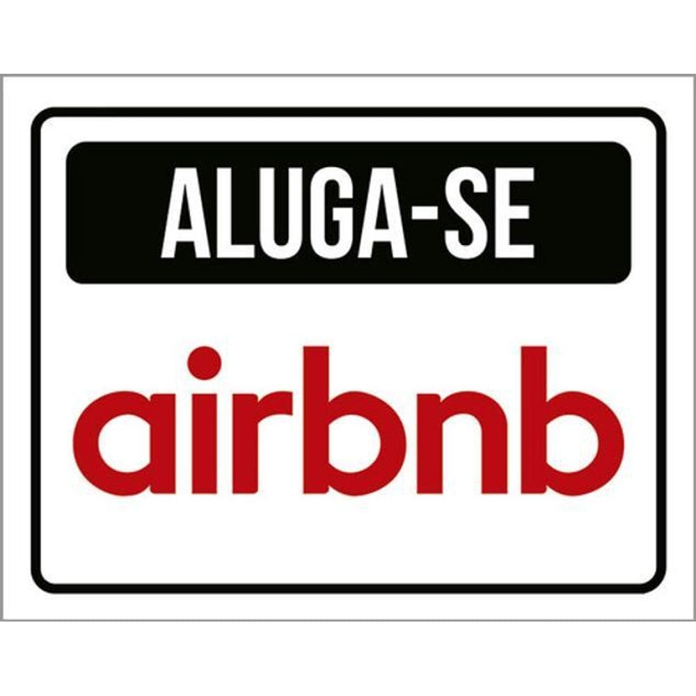 Kit 3 Placas Aluga-Se Airbnb 36X46