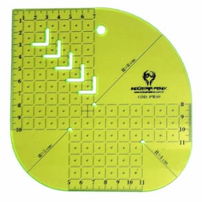 Régua Caixa Leite Gabarito Patchwork Pw9 15 Cm Verde Fenix