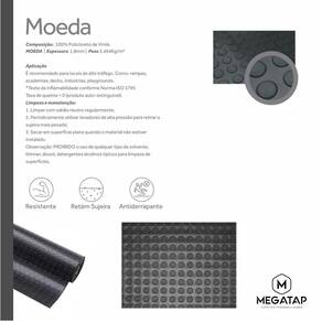 Piso Moeda 100X60 Emborrachado Pastilhado Laminado Academia