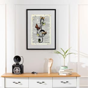 Quadro Vintage Nota Musical - 60X48Cm
