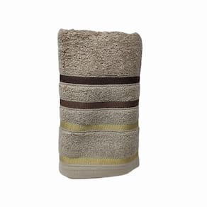 Toalha De Rosto Teka Premium Lumiere Marromclaro100%Algodão