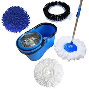 Balde Perfect Mop Pro 360 Inox Com 3 Refis Azul