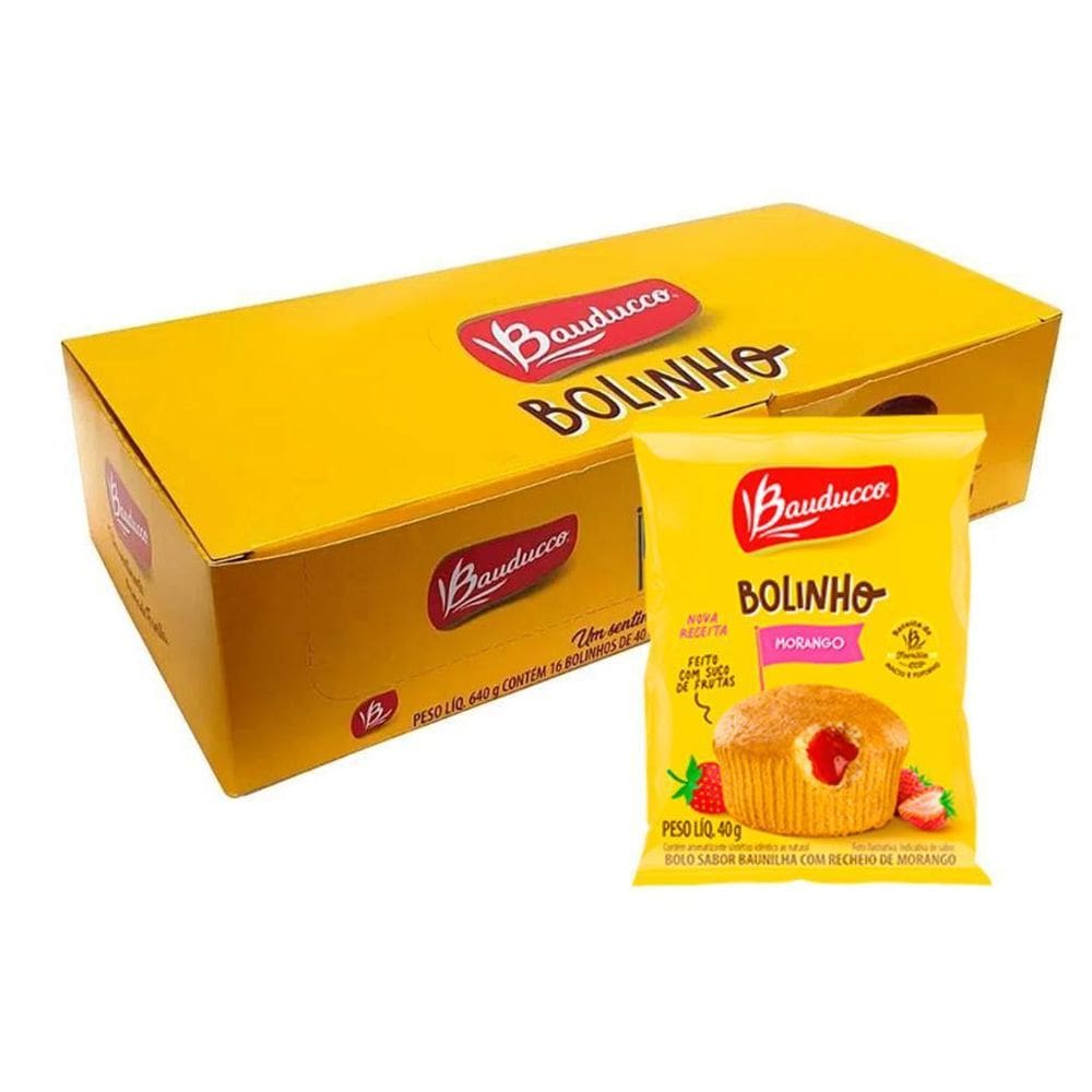 Bolinho Bauducco 16 Bolinhos 40G Morango