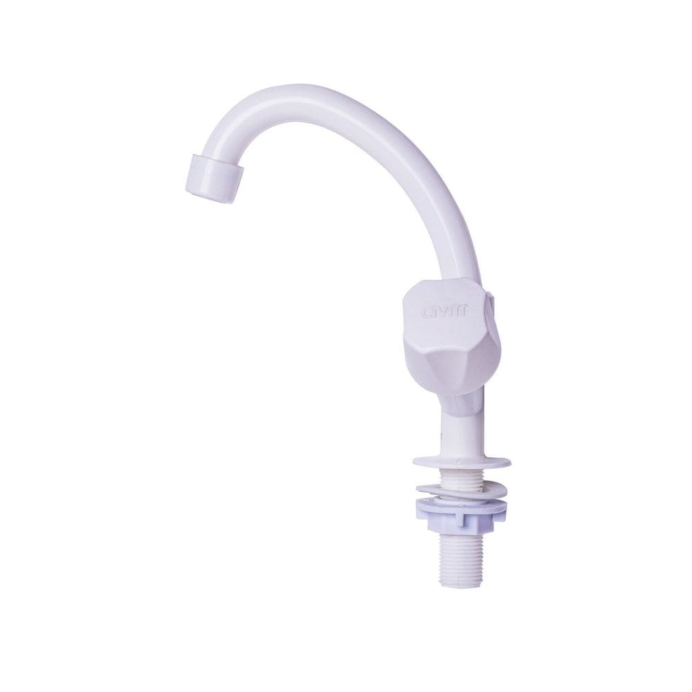 Torneira Lavatório Abs Branca Giratória Branco