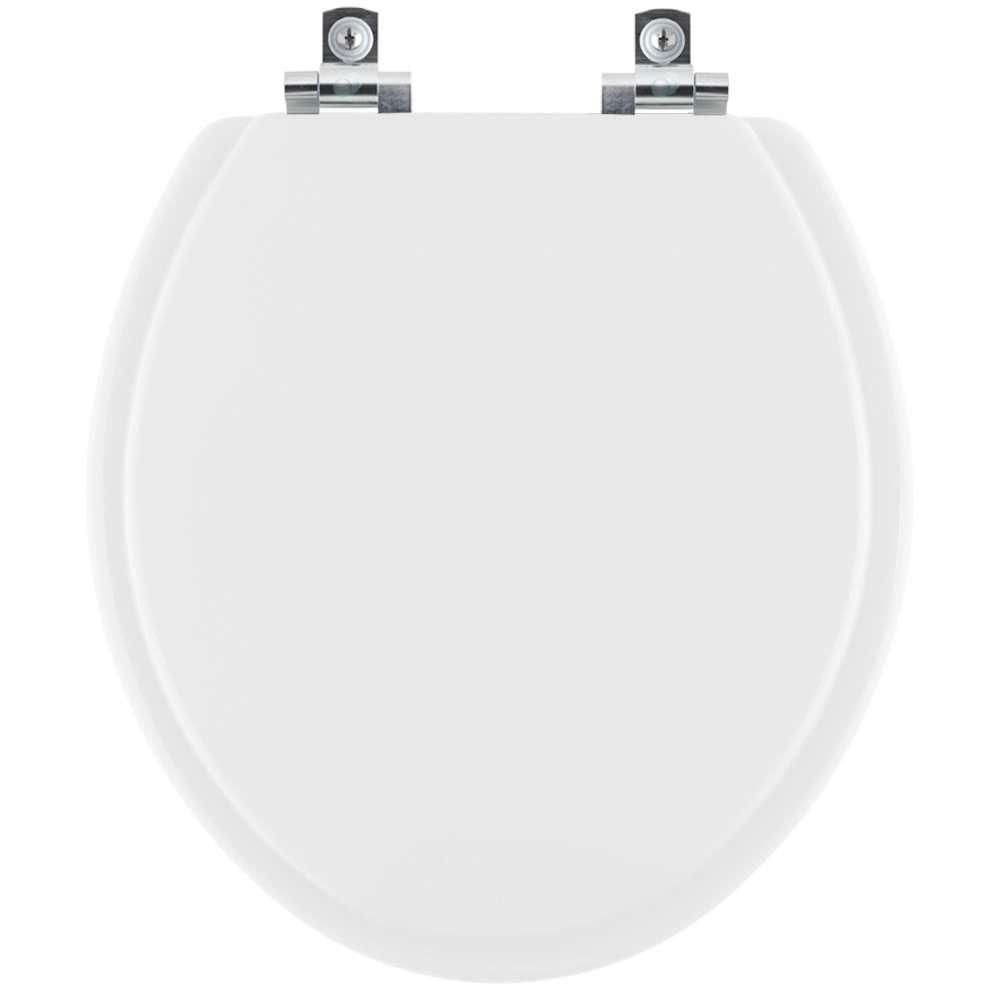 Assento Sanitário Soft Close Lirio Branco para vaso Celite