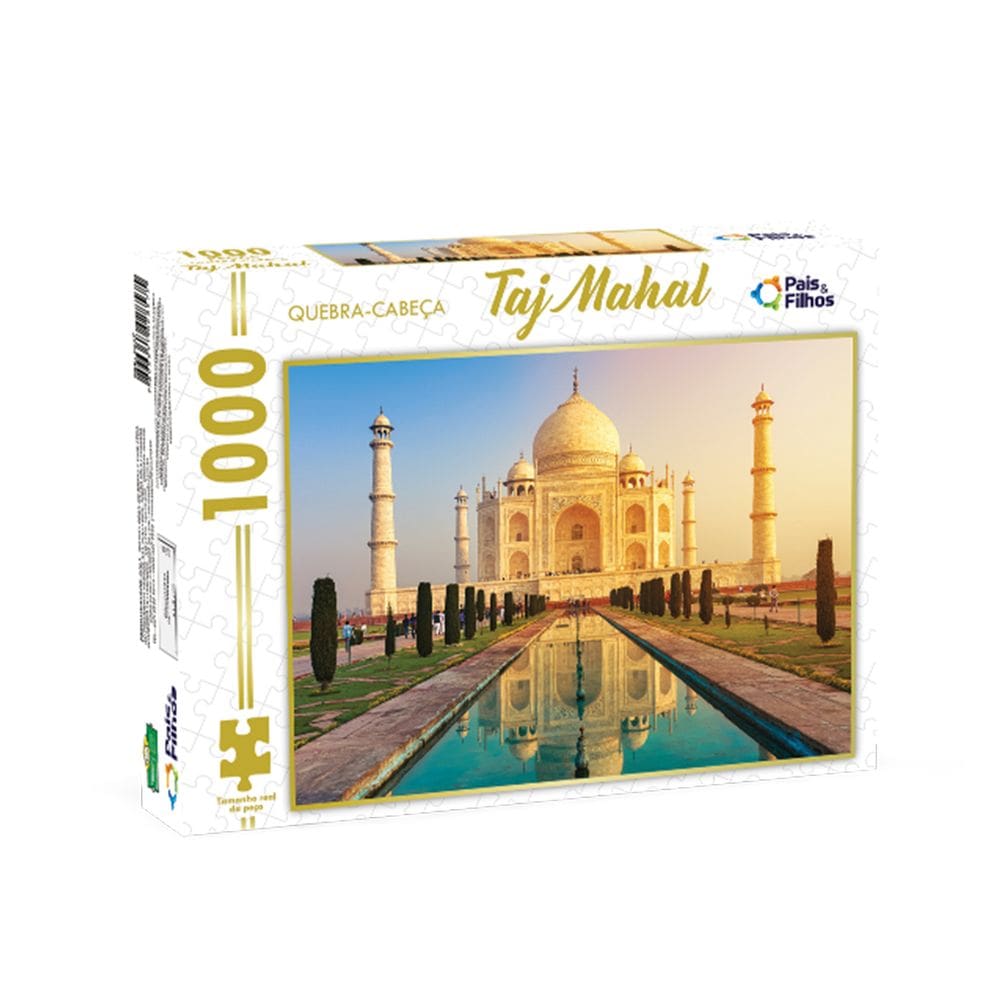 Quebra Cabeça 1000 Peças Brinquedo Memoria Taj Mahal