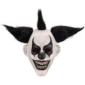 Máscara Látex Palhaço Cabelo Espetado Terror Halloween