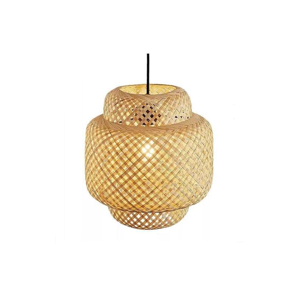 Pendente Fibra Natural Bambu Bali 40Cm