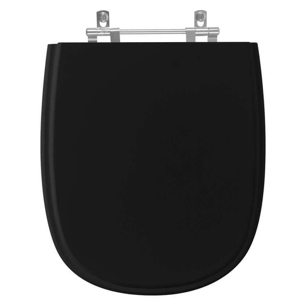 Tampa de Vaso Sanitário Donna Preto para bacia Santamarina