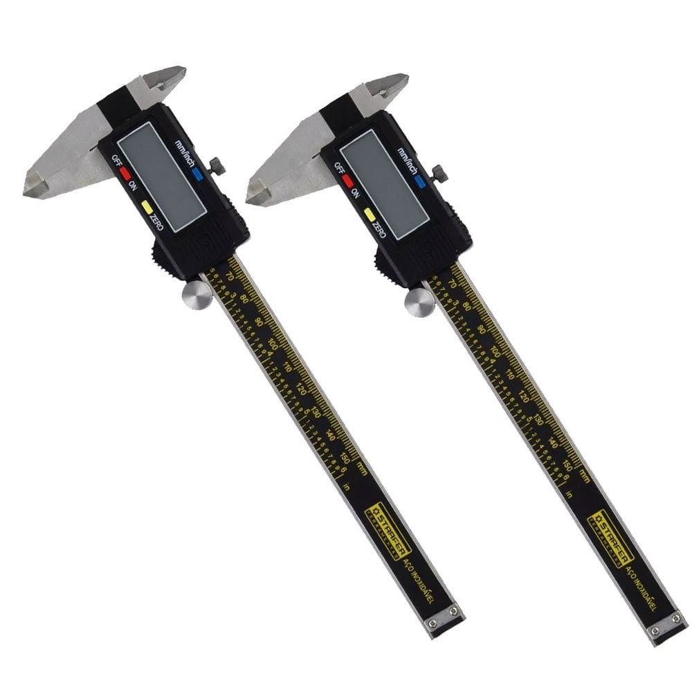 Kit 2 Paquímetro Digital Starfer 15Cm 6 Pol. Estojo