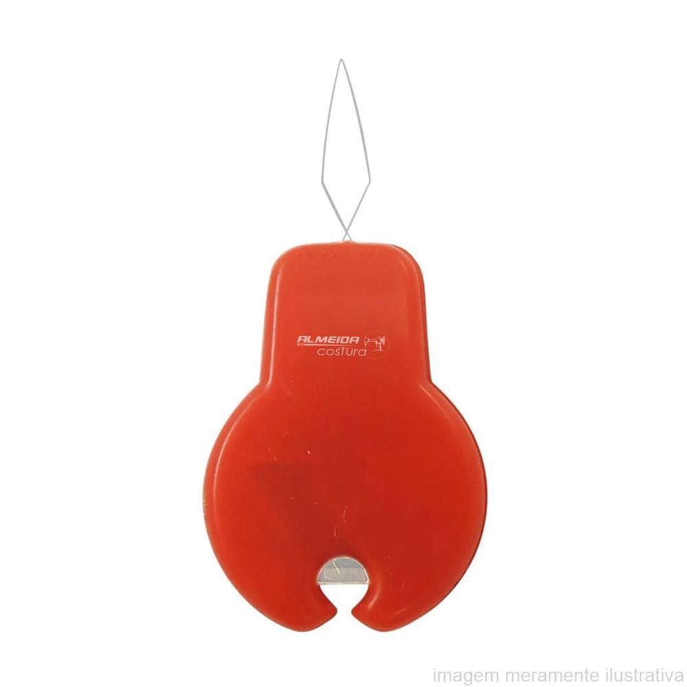 Passador De Linha Manual No Furo Agulha De Costura Com Corte De Linha