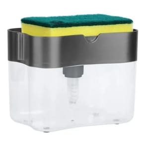 Dispenser Dosador Detergente Sabão 2X1 Esponja