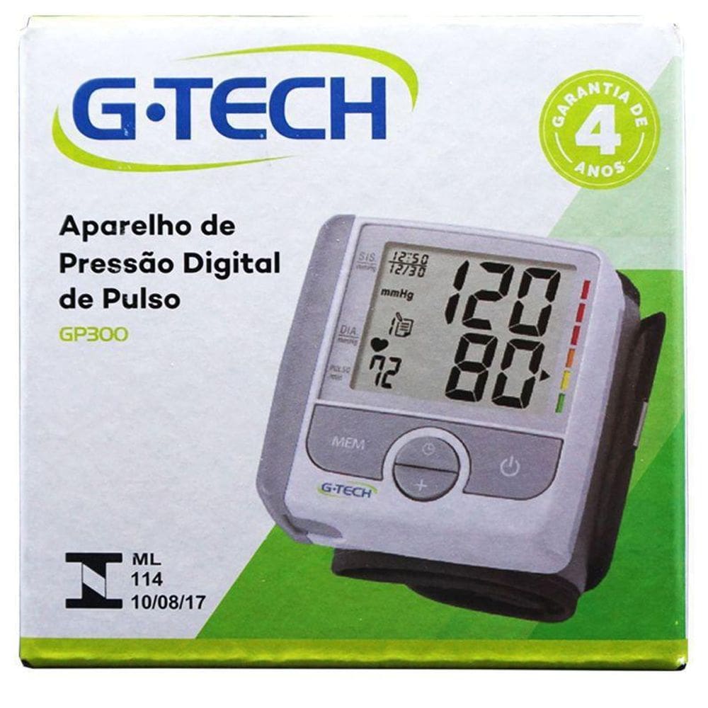 Aparelho Medidor de Pressão Digital Pulso G-Tech GP300