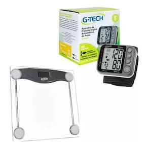 Medidor De Pressão Arterial Digital + Balança Digital Gtech